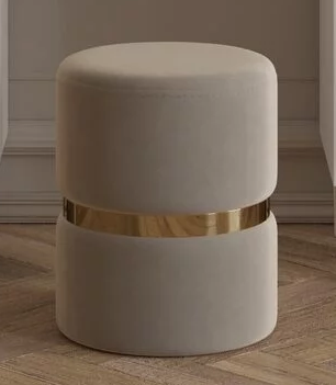 Пуф (бел.-зол.) спальня "Виктория"