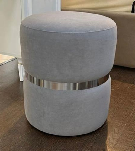 Пуф (сер.-сереб.) спальня "Виктория"