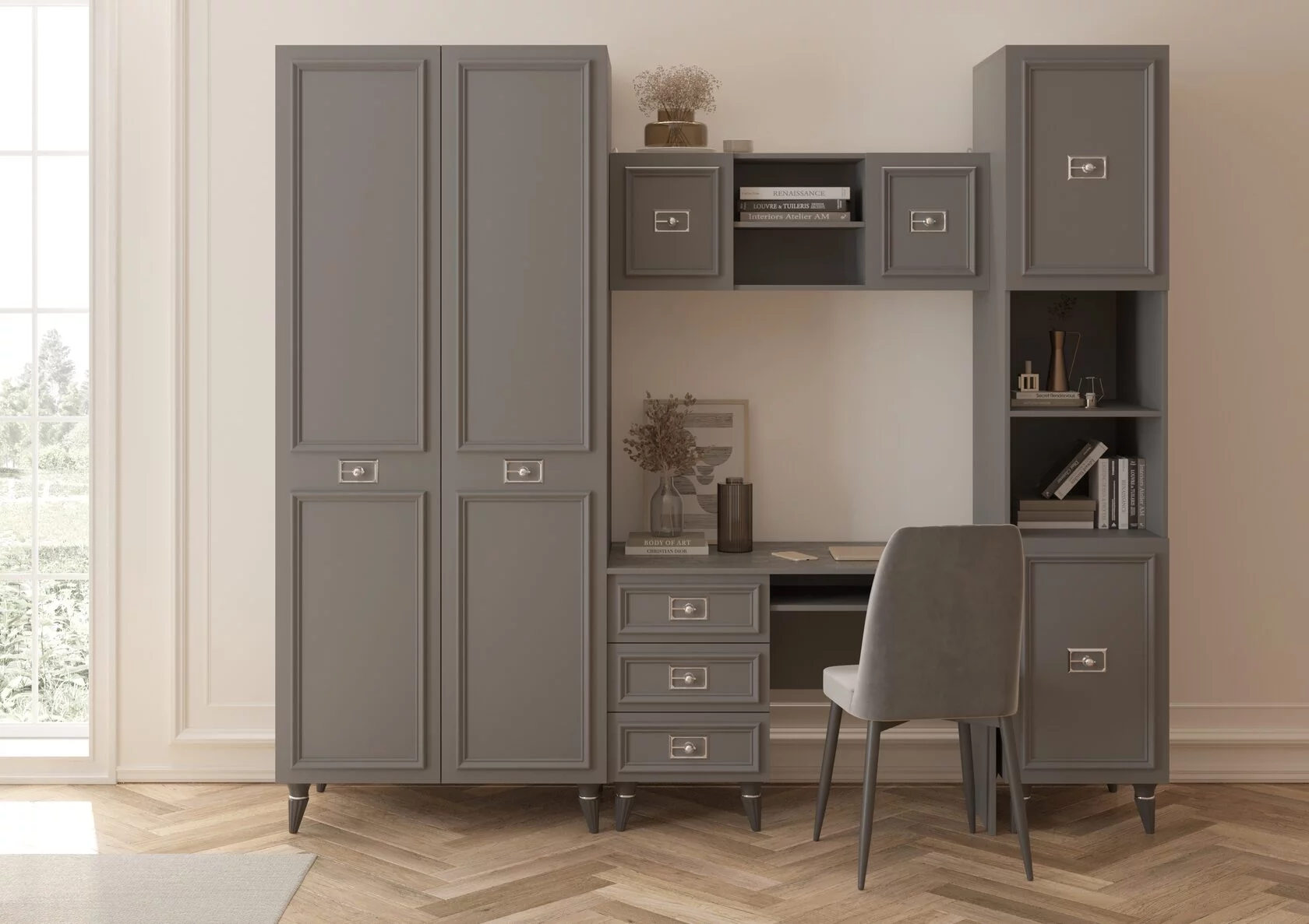 Пенал (сер.-зол.) молодежная комната «Виктория»