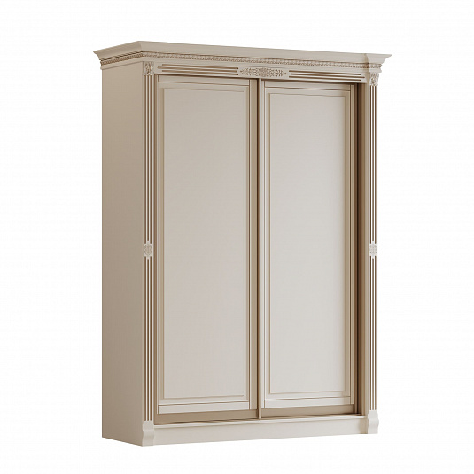 Купить Шкаф-купе 1,60 "Камелия" 2ст. Крем, Шампань, Профиль серебро мебельной фабрики АРИДА за 0р.
