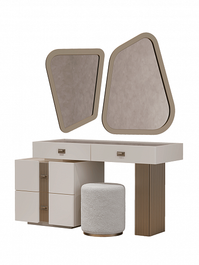 Купить Туалетный стол с зеркалом и пуфом "Леонардо" мебельной фабрики АРИДА
